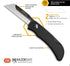 OUTDOOR EDGE 2.5" RAZOR-WORK - RazorSafe Replaceable Blade Folding Utility Knife (Black, 2 Blades) by OUTDOOR EDGE