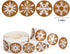 CCINEE Snowflake Stickers, Self Adhesive Round Stickers for Christmas Label and Wrapping Supply, 500PCS