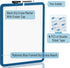 Mr. Pen Dry Erase Board, 14” x 11” Small White Board with Black Marker, Dark Blue Frame for Kids & Students