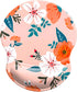 Ergonomic Design Mouse Pad with Wrist Rest Support, Cute Non-Slip PU Base Pain Relief Mousepad (Wrist Flowers Pink A)