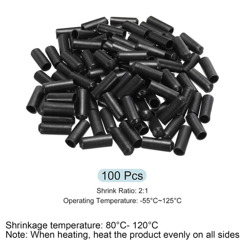 MECCANIXITY Heat Shrink End Cap 10mm ID x 30mm L 2:1 Waterproof Electrical Wire Wrap Adhesive Lined Sealed Tubing Caps,