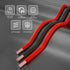 18 Gauge Flexible Electrical Wire, 25FT Black and 25FT Red Extension Cable, 18AWG Stranded Oxygen Free Copper