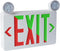 RP Lighting + Fans Pike Dual Color LED Exit Sign with Self-Diagnostic Option - White
