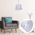 HAMPPLIES Fabric Round Lamp Shade for Table Wall and Floor Lamps Lightweight Soft Light Cover with Butterfly Print Easy