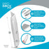 INTERNET'S BEST Premium Utility Knife Set - Retractable Box Cutter with Metal Handle & Extra Blades