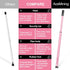 20-50inch Stopper,Pink,1Pack AceMining Sliding Door Security Bar,Heavy Duty Sliding Patio Door Lock Bar, Adjustable