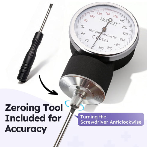 10"-16", LotFancy Aneroid Sphygmomanometer with Stethoscope Kit, Professional BP Cuff Adult Adult Professional Manual