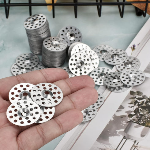 1 Inch Plaster Washers, 200 Pcs Metal Washers for Screws Plaster Repair Rings for Wall Ceiling Drywall