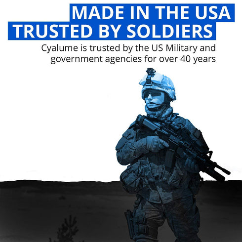 Cyalume Glow Sticks Military Grade Lightstick, Premium Blue, 6” SnapLight, 8 Hour Duration, Bulk Pack of 10