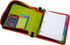 Case-It Monsters The Sidekick Zipper Binder, 5 Color Tabbed Expanding File, Aqua