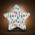 ALAZA Red Green Christmas Tree White Star Shaped LED Night Light Dusk to Dawn Sensor Plug in Night Home Decor Desk Lamp