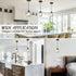WKWKTOTO 1-Piece Pendant Lights Kitchen Island, Elegant Modern Island Lights for Kitchen with Crystal Glass Luxury