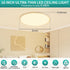 16 Inch Light,32W Remote,Dimmable 3000K-6000K,White,3200LM,Memory LED Flush Mount Ceiling Ultra-Thin Modern Round Light