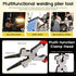8" 6 Function MIG Welding Pliers - Dual-Sided Gage Standard Metal Gauge Measurement and Tungsten Carbide Scriber