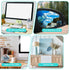 Fiyooau 2Pcs 2 Inch Office Cubicle Mirrors - Self-Adhesive Adjustable Rear View Mirror for Desk - Removable Monitor