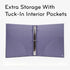 U Brands Eco-Conscious Celestial 1" Binder, Purple with Gold Metal O-Rings