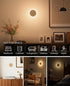 Night Light Wooden Carved Flower Mini USB Rechargeable Motion Sensor Nightlights Magnetic Wall Light for Hallway