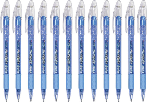 Pentel Sparkle Pop Metallic Gel Pen, 1.0mm Bold Line, Blue/Green Ink, K91-DC
