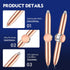 Chinco 2 Pieces Fidget Pen, Spinning Pen with LED Light, Multi Functional Stress Reducer Gift for Adults Students