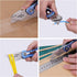 Amazon Basics Folding Utility Knife - Lightweight Aluminum Body with Holster, Light Blue