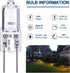 GY6.35 Bulbs, 12V 35W Bulb 2 T4 G6.35 Bulb, Dimmable, 2700K 2 Bulb 2Pcs Light Crystal Clear Halogen Pin, JC Bi-Pin Base