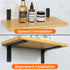 5x3.4 Inch, Pack 4 Alise Floating Shelf Brackets Heavy Duty L-Shaped Wall Brackets - Black Angle Corner Braces