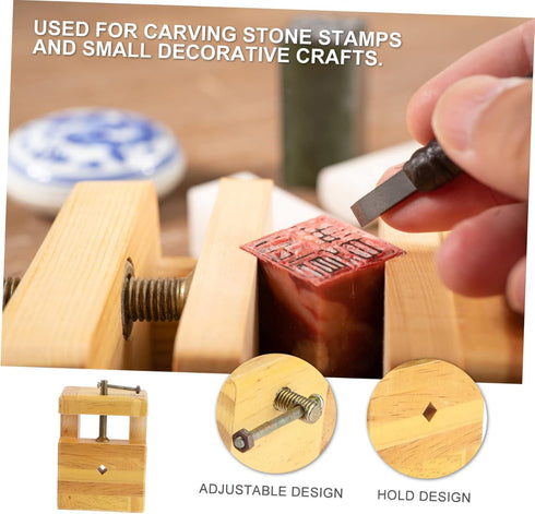 COHEALI 1pc Mini Engraving Accessories, Adjustable Work Table Drill Press, Woodworking Vise Clamp, Engraving Bed Tool