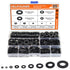 800 Pieces Black Nylon Flat Washers Assortment Kit - 9 Sizes M2 M2.5 M3 M4 M5 M6 M8 M10 M12 (Not Rubber Washer)