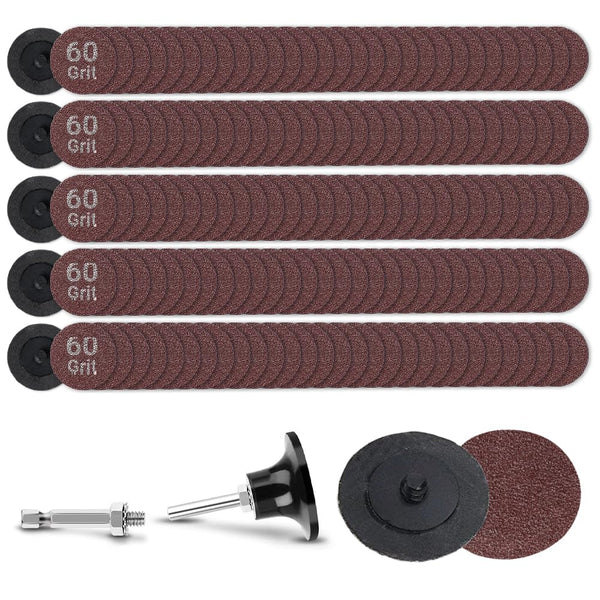 Linkiblock 150Pcs 2 inch R-Type Quick Change Aluminum Oxide Surface Conditioning Sanding Discs