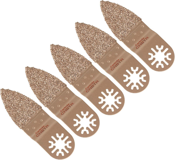 CNBTR 5Pcs Universal Carbide Oscillating Finger Sanding Pad for Grinding Stone, Oscillating Tool