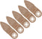 CNBTR 5Pcs Universal Carbide Oscillating Finger Sanding Pad for Grinding Stone, Oscillating Tool