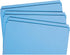 Smead File Folder, Reinforced Straight-Cut Tab, Blue, Letter Size, 100 per Box (12010)