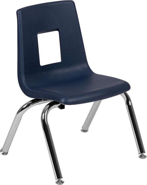 EMMA 12-inch + OLIVER Navy Student Stack School Chair
