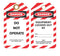 Zing Green Products 7343 10 Pack Danger Do Not Operate Plastic Lockout Tagout Tags, 5.75 x 3 Inch, Red/White/Black