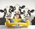 FBRUIEG 3D 78.7" 55.1" Dairy Cow Wallpaper, Funny Animals Wall Mural, Dairy Cow Murals for Kids Room Living Bedroom