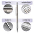 Mr. Pen Metal Mechanical Pencil Set - 5 Sizes in Leather Case for Sketching, Drafting, Mechanical Pencils