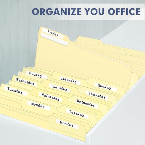 PANDRI 270 Pack File Folder | 1/3 Cut Tab | Letter Size Filing Folder for Office, School, Business | Manila