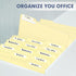 PANDRI 270 Pack File Folder | 1/3 Cut Tab | Letter Size Filing Folder for Office, School, Business | Manila