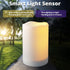 Set, 3.25"x4"5" 6" NURADA Large Outdoor Solar Powered Candles - Flameless Pillar Waterproof Rechargeable Candle White