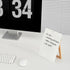Desktop Glass Whiteboard with Reversible Wood Stand, Mini Dry Erase Easel 9.5"x6.7" for Desk, Accessories Included