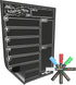 Magnetic Dry Erase Menu Board for Fridge, Includes 4 Liquid Chalk Markers, Weekly Meal Planner Blackboard