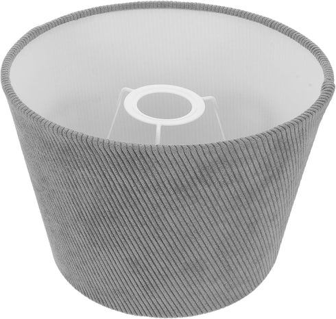 MAGICLULU Fabric Table Lamp Shade Replacement, Grey Linen Lampshade Cover for Bedroom