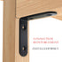 CJFNDFA 8Pcs 5x5 Inch Black L Brackets - Heavy Duty Corner Shelf Brackets for Wood Bookshelves, Steel Construction
