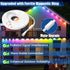 Zejoot IP68 3-Pin Permanent Outdoor Lights Extension Cable with Ferrite Core, Waterproof Y-Splitter Extension Cord, Low