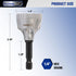 PLATINUMEDGE Deburring Tool with YG8 Carbide Blade, 1/4" Hex Shank, for 1/8”-3/4” Bolt Repair, Quick Release