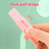 M&G 4+1 Pack Rubber Pink Erasers, Sliding Retractable Eraser, Soft Cute Push Pull Large Pencil Erasers