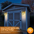 3 IP65 E26 Bulb Solar Porch Lights Outdoor, Dusk to Dawn & Motion Sensor Solar Wall Light with Lantern Shape, Modes