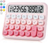 Mechanical Switch Calculator, Cute 12 Digit Large LCD Display, Great for Everyday Life and Basic Office Work
