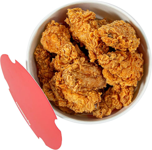 64 25 Restaurantware-Bio Tek Ounce Chicken Buckets With Lids, Greaseproof Paper Chicken Buckets - Vented Lids