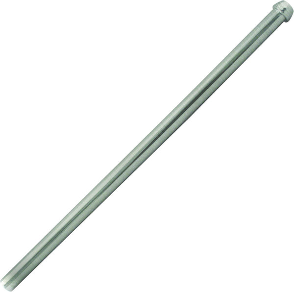Westbrass D121-07 1/2" x 12" Brass Bullnose Faucet Riser Supply Line, Satin Nickel